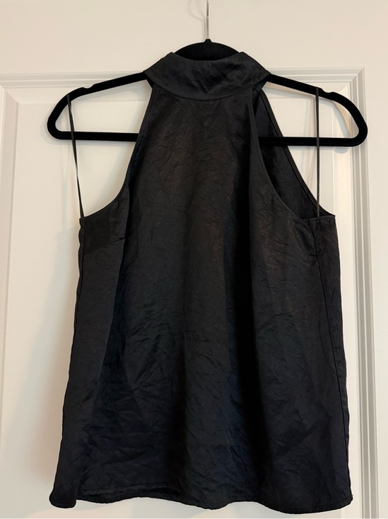Rails Tops - Women’s Black Silk Halter Neck Top